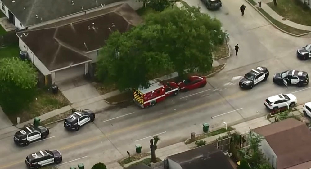 A patient who escaped from a local hospital stole a Houston Fire Department ambulance and crashed it before running from police.