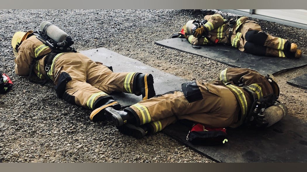To help you to overcome SCBA claustrophobia, do 10&ndash;20 pushups and then lie on your stomach and focus on your breathing using the box breathing or belly breathing technique. If it becomes too much, you can roll over.