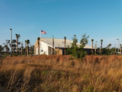 Matlacha/Pine Island Fire Control District’s Bokeelia Fire Station 3 resists wind loads of approximately 160 mph. With its inclusion of a diesel generator, the firehouse is like other stations that can be hit by hurricanes and tornadoes in that it includes a redundancy measure for electricity, so the facility can operate fully. Matlacha/Pine Island Fire Control District’s Bokeelia Fire Station 3 resists wind loads of approximately 160 mph. With its inclusion of a diesel generator, the firehouse is like other stations that can be hit by hurricanes and tornadoes in that it includes a redundancy measure for electricity, so the facility can operate fully.