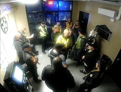 Surveillance footage Inside the Graves County Jail as jailers, police and fire are about to preform the mass evacuation Surveillance footage Inside the Graves County Jail as jailers, police and fire are about to preform the mass evacuation