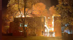 Nashville firefighters rescued a resident at a condominium fire that damaged ten units and left residents from two buildings homeless.