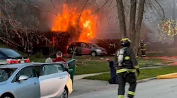 Two Orland Park police officers and an Orland Fire Protection District firefighter were injured responding to a fire.