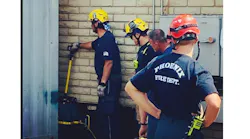 Phoenix and Glendale Firefighters Rescued a Man Trapped Between a Container and a Wall
