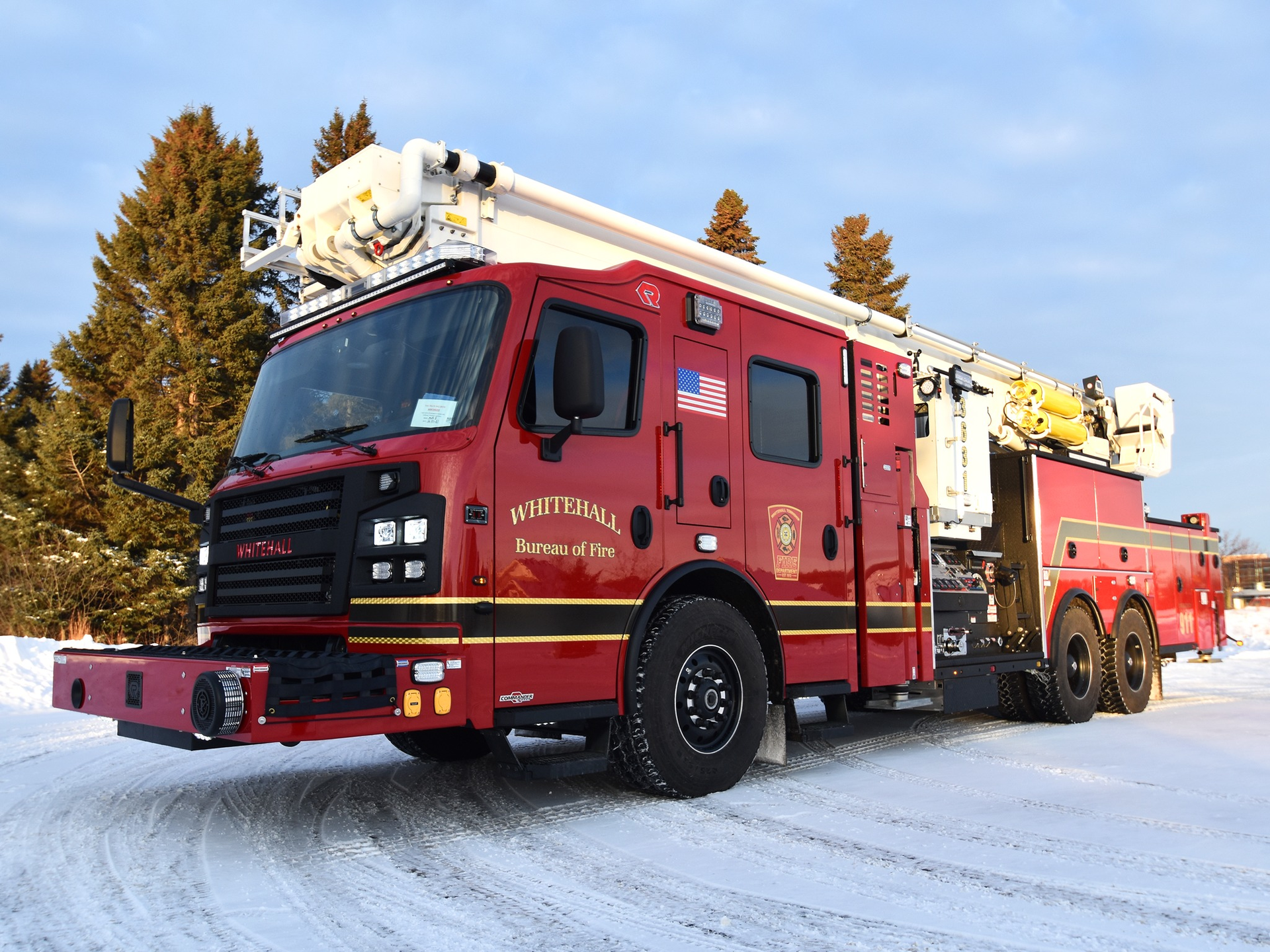 Whitehall Fire Department &ndash; Station 36 has taken delivery of a Rosenbauer custom-built T-Rex aerial.