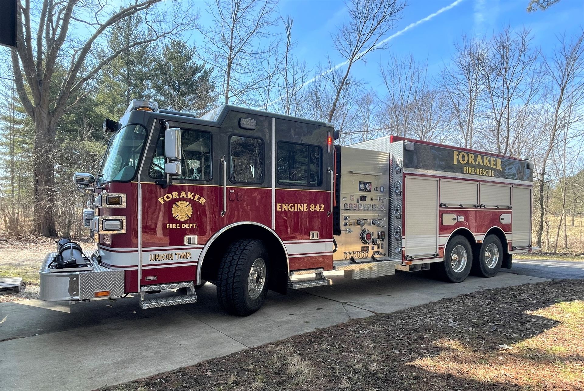 The Foraker Volunteer Fire Department has taken delivery of a custom-built Sutphen Tanker