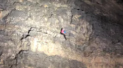 The Syracuse Fire Department were called to the quarry at 9:13 p.m. last Friday for reports of a climber stuck about 80 feet up on the side of the quarry.