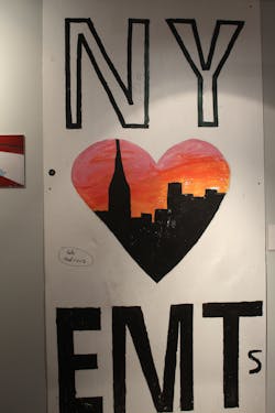 One of the many thank you signs on display at the museum. One of the many thank you signs on display at the museum.