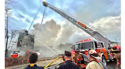 The Wheeling Fire Department battled a large fire in an unoccupied structure on Wheeling Island.