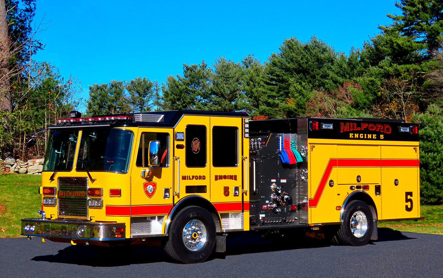 The Milford Fire Department has taken delivery of a custom-built KME Pumper.