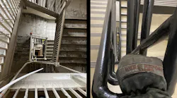 It’s obvious that the wellhole on the left can accommodate 2½-inch hose, but when the wellhole is smaller, such as what’s shown at right, a gloved hand is a good guide.