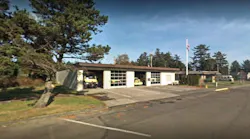 Members of the Gearhart Volunteer Fire Department and the community donated their time and efforts to build a cinder block fire station on Pacific Way in 1958.