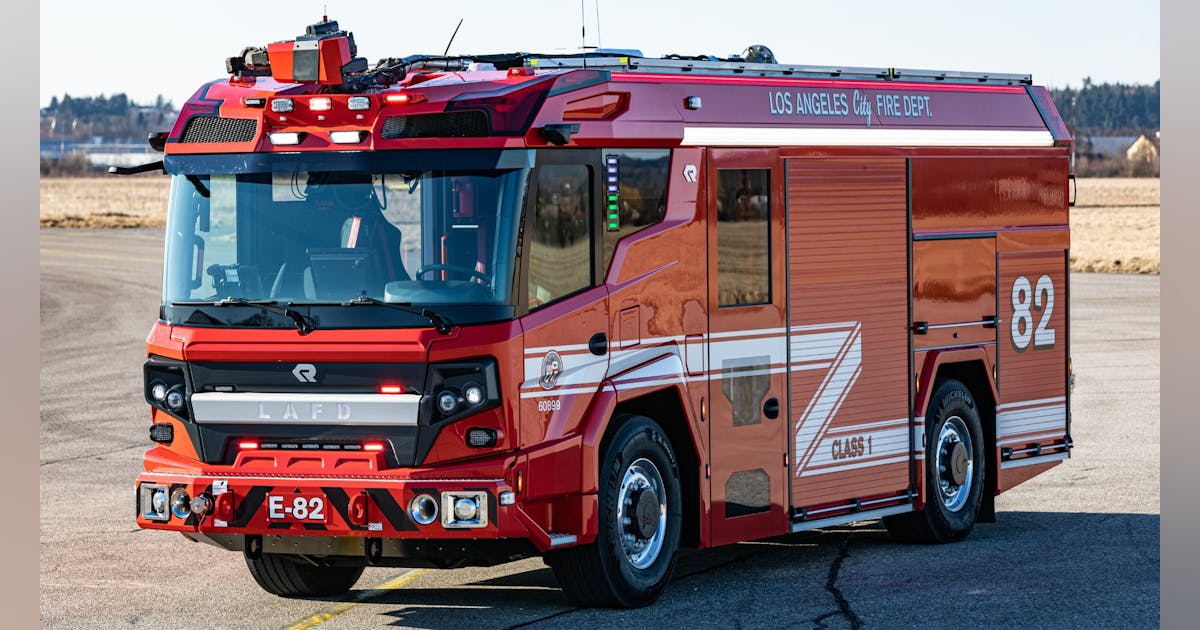 LAFD Unveils Electric Fire Truck at Open House Firehouse