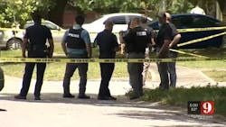Police work the scene where a woman and man were found dead in an apparatus murder-suicide in Titusville. Police work the scene where a woman and man were found dead in an apparatus murder-suicide in Titusville.