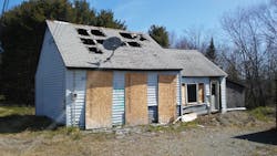 This house in Maine was used by the Maine Fire Service for a series of training incidents. This house in Maine was used by the Maine Fire Service for a series of training incidents.