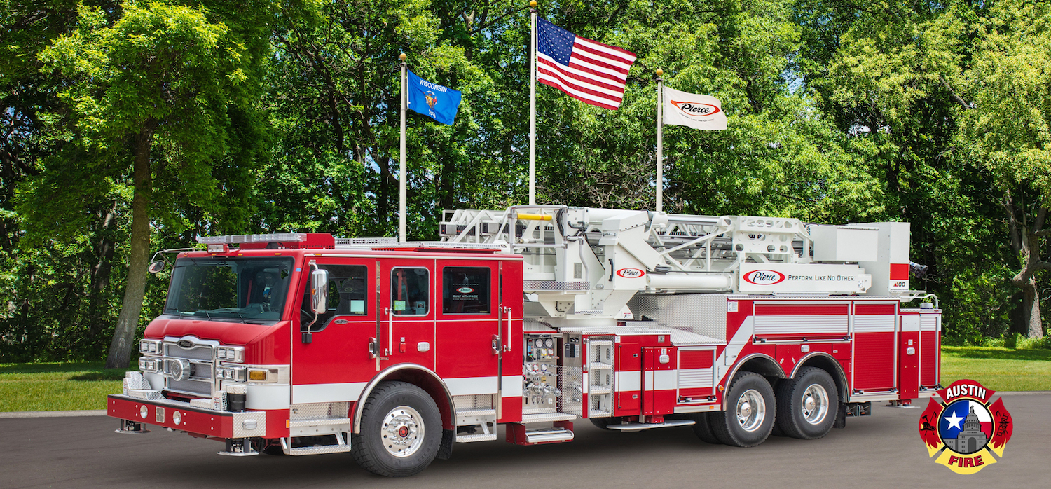 Pierce announced the sale of the 300th Ascendant 100&rsquo; Heavy-Duty Aerial Tower with mid-mount configuration, purchased by the Austin Fire Department in Texas.