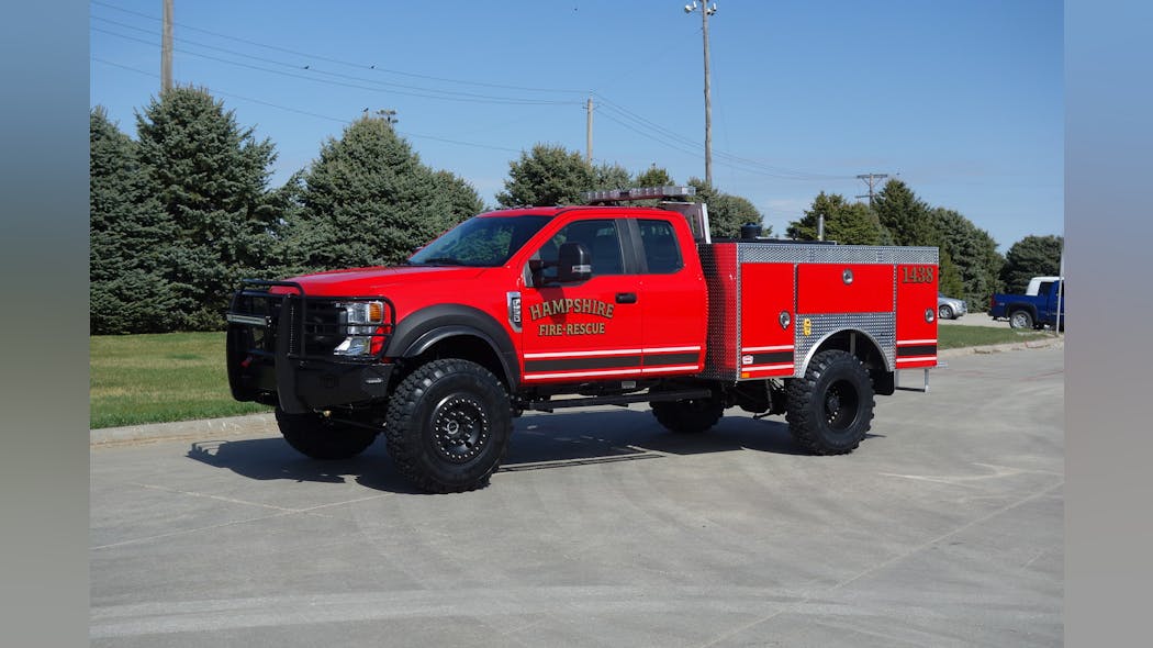 The Hampshire Fire Protection District has taken delivery of a custom-built Danko wildland unit.