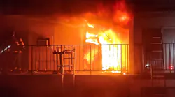Indianapolis firefighters rescued multiple people using ground ladders at an early morning apartment fire.
