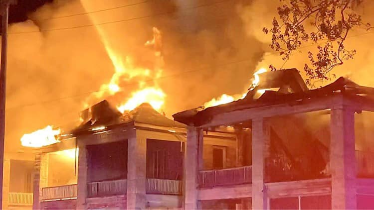 An overnight fire caused extensive damage to the Cleveland Apartments in Joplin, MO.