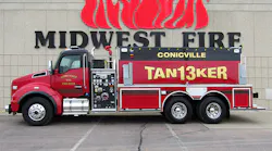 Additional features include Whelen LED warning lights, Elkhard Vulcan deck gun, and HiViz scene lighting.