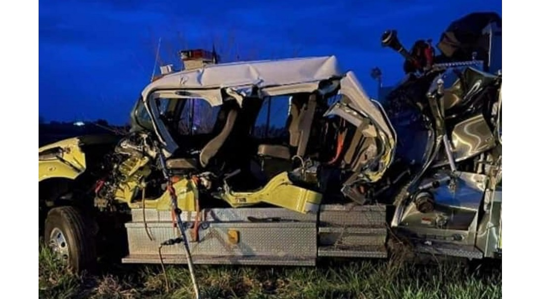 A Walcott man has been arrested after a collision with a Durant fire truck that injured multiple firefighters.