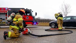 The Rosenbauer Battery Extinguishing System Technology (BEST) is the most advanced system available on the market with six years of research and development, and real-world application testing with automotive partners and fire departments. The Rosenbauer Battery Extinguishing System Technology (BEST) is the most advanced system available on the market with six years of research and development, and real-world application testing with automotive partners and fire departments.