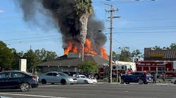 Sacramento Metropolitan Fire District firefighters were met with heavy fire conditions at a two-alarm restaurant fire. Sacramento Metropolitan Fire District firefighters were met with heavy fire conditions at a two-alarm restaurant fire.