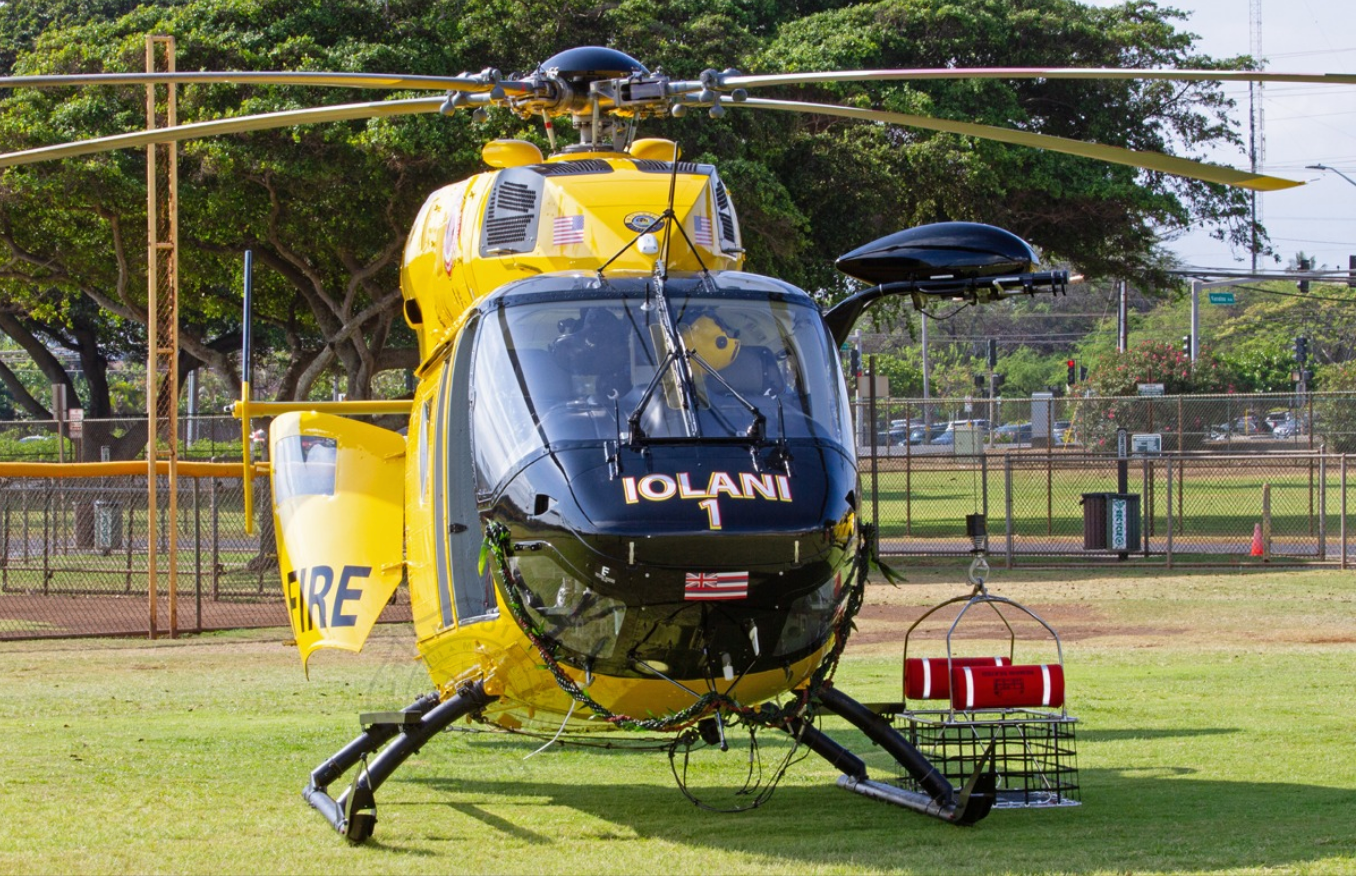 The new chopper, named 'Iolani' (Hawaiian for 'Royal Hawk') is scheduled to go into service July 1.