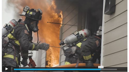 A screen shot from the &ldquo;Study of Fire Service Residential Home Size-up and Search &amp; Rescue Operations&rdquo; overview video.
