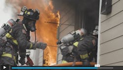 A screen shot from the “Study of Fire Service Residential Home Size-up and Search & Rescue Operations” overview video. A screen shot from the “Study of Fire Service Residential Home Size-up and Search & Rescue Operations” overview video.