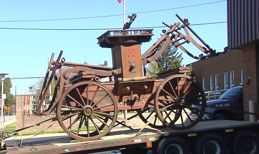 The Kutztown Fire Department has taken possession of their 1800s hand pumper after a long search.