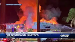 A fire in Vero Beach has destroyed two businesses and its cause remains under investigation.