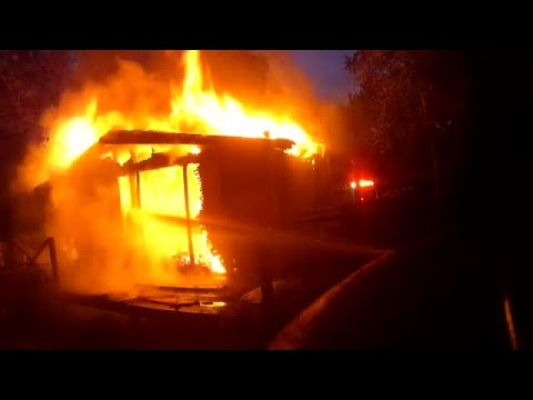 Helmet cam view from Chattanooga firefighter.