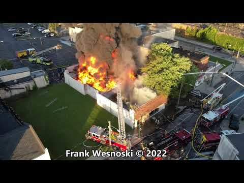 Fire crews in Chester, PA, were busy Tuesday night battling two separate fires within an hour of each other.