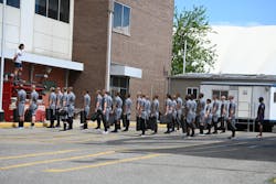 Typically, there isn't much activity at the fire academy late in the afternoon on Fridays, although probationary firefighters do run evolutions at that time. Typically, there isn't much activity at the fire academy late in the afternoon on Fridays, although probationary firefighters do run evolutions at that time.
