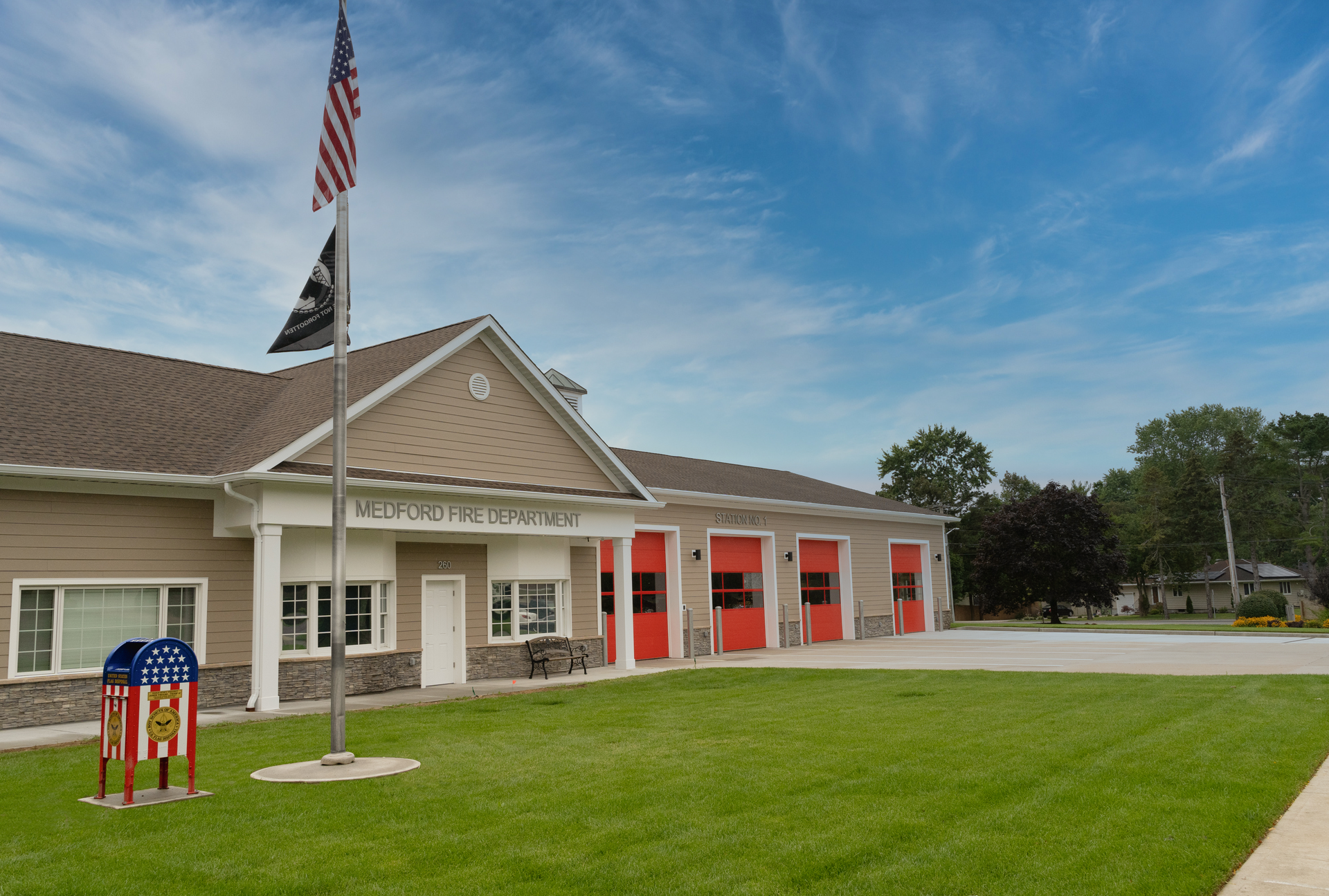 The renovated Southaven Avenue Substation in Medford, NY.
