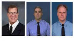 Supervising Fire Marshal John McCauley (left to right), firefighter Robert Reynolds and firefighter Michael Verzi all succumbed to illnesses tied to working at the World Trade Center.