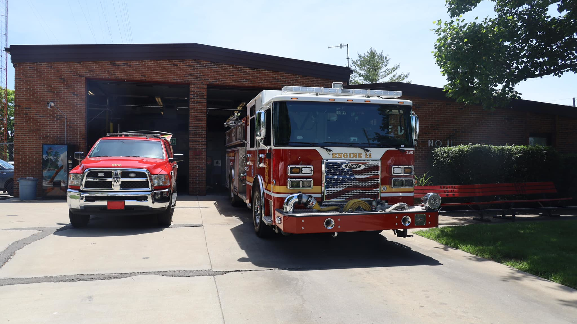 A firefighter backing a vehicle into Indianapolis Fire Station 11 saw the woman run into the firehouse and then tried to stop him before being injured.