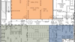 Separate locker rooms. Separate locker rooms.