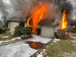 A chief officer who has 17 years of experience arrived at this residence one minute after dispatch. His rescue of reported trapped victims via entry through the front door and movement on his knees toward bedrooms was prevented when the neutral plane dropped, bringing immediate extreme heat.