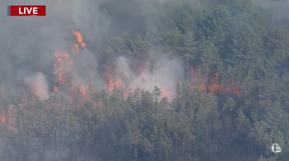 A fire at the Wharton State Forest has burned through over 7,000 acres.