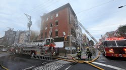 Philadelphia Fire Commissioner Adam Thiel said firefighters were dispatched for downed wires and met with smoke from the building. Philadelphia Fire Commissioner Adam Thiel said firefighters were dispatched for downed wires and met with smoke from the building.