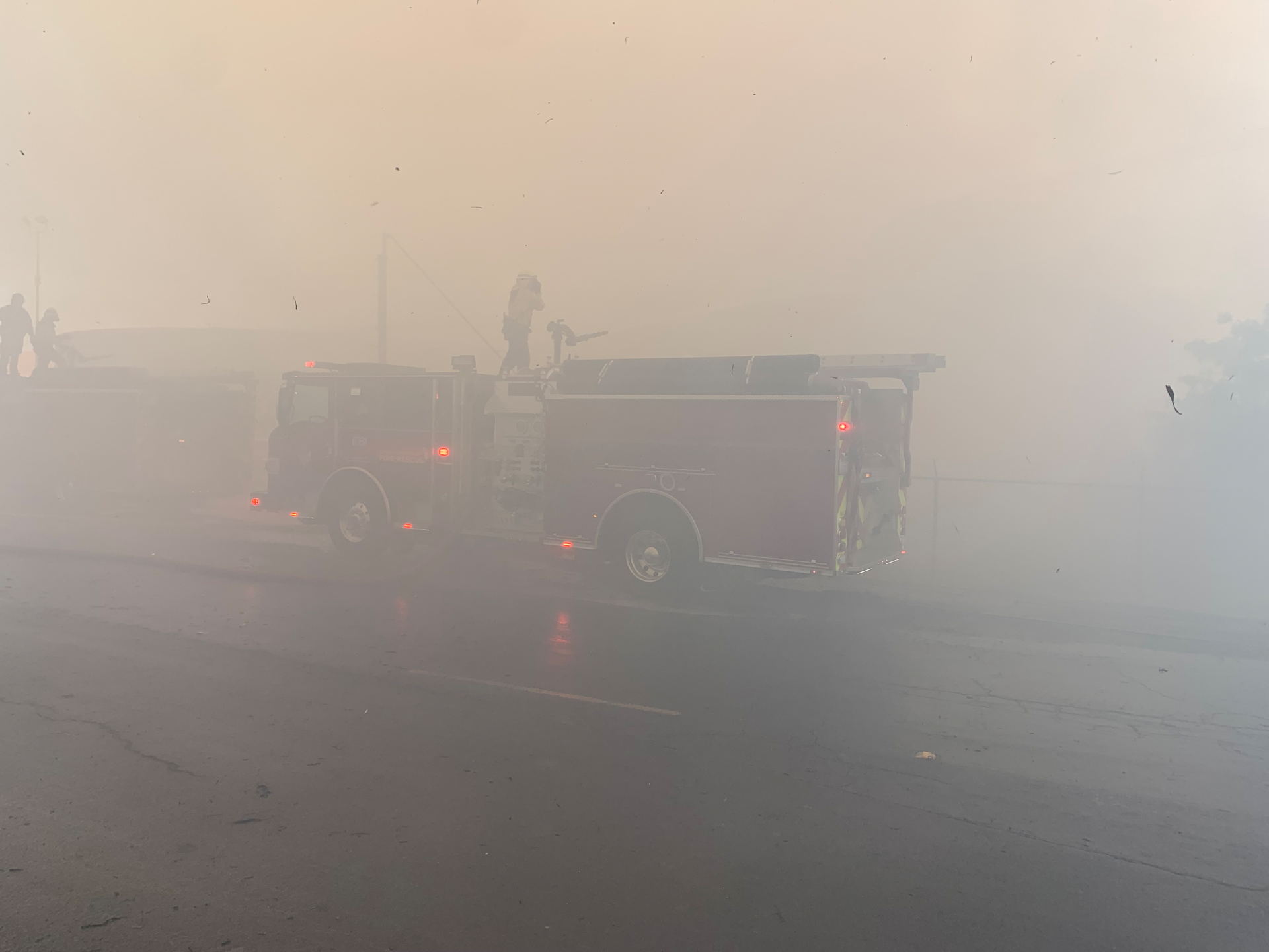 The fire continues to burn in the peat, sending out clouds of smelly smoke that have prompted air quality advisories from the Bay Area Air Quality Management District and Contra Costa Health Services.