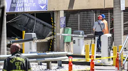 Baltimore firefighters searched for victims, but found none.