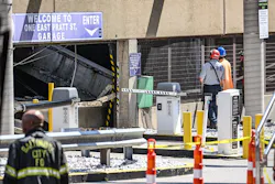Baltimore firefighters searched for victims, but found none.