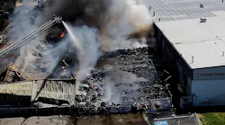 There were no injuries at the three-alarm fire.
