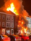 Firefighters&apos; aggressive attack and non-combustible siding helped keep the blaze from spreading.