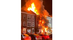 Firefighters&apos; aggressive attack and non-combustible siding helped keep the blaze from spreading.