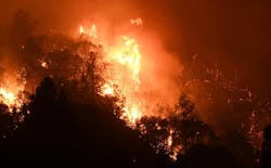 The Oak Fire that ignited Friday quickly moved to one of the largest in California this year. The Oak Fire that ignited Friday quickly moved to one of the largest in California this year.