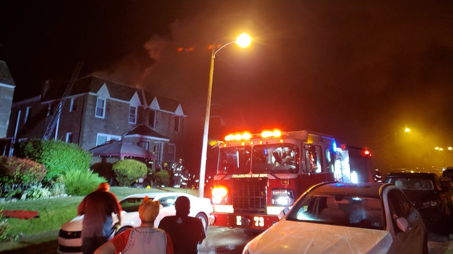Two people in their 70s were killed in a house fire in Philadelphia Thursday night.