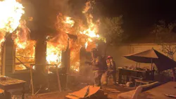 A man told a group of homeless people to leave a house shortly before allegedly set the structure on fire. A man told a group of homeless people to leave a house shortly before allegedly set the structure on fire.